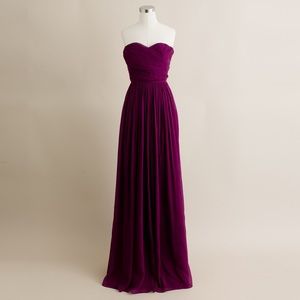 BLACK J Crew Strapless Floor Length Dress sz 18